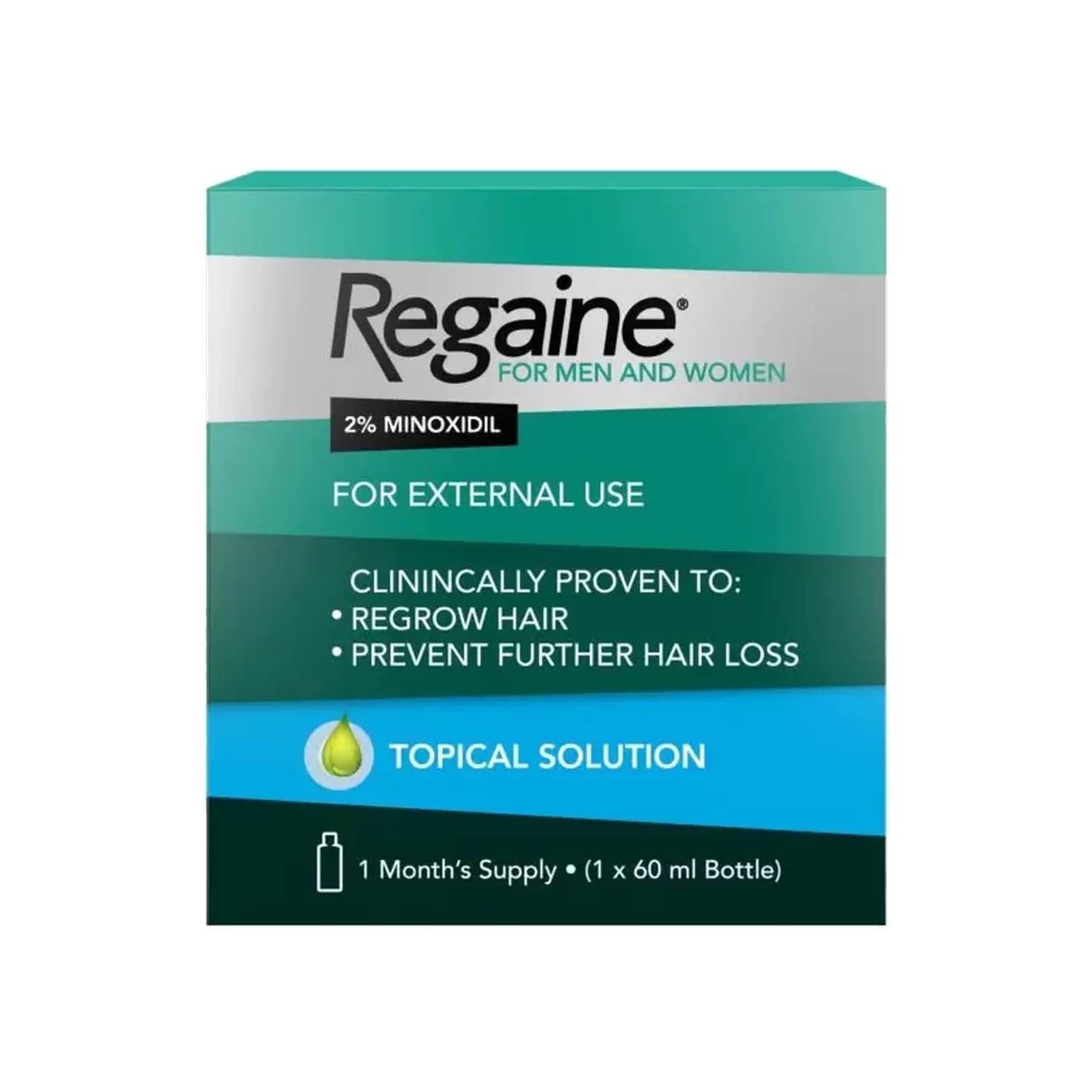 REGAINE MEN AND WOMEN SOL 2% 60ml