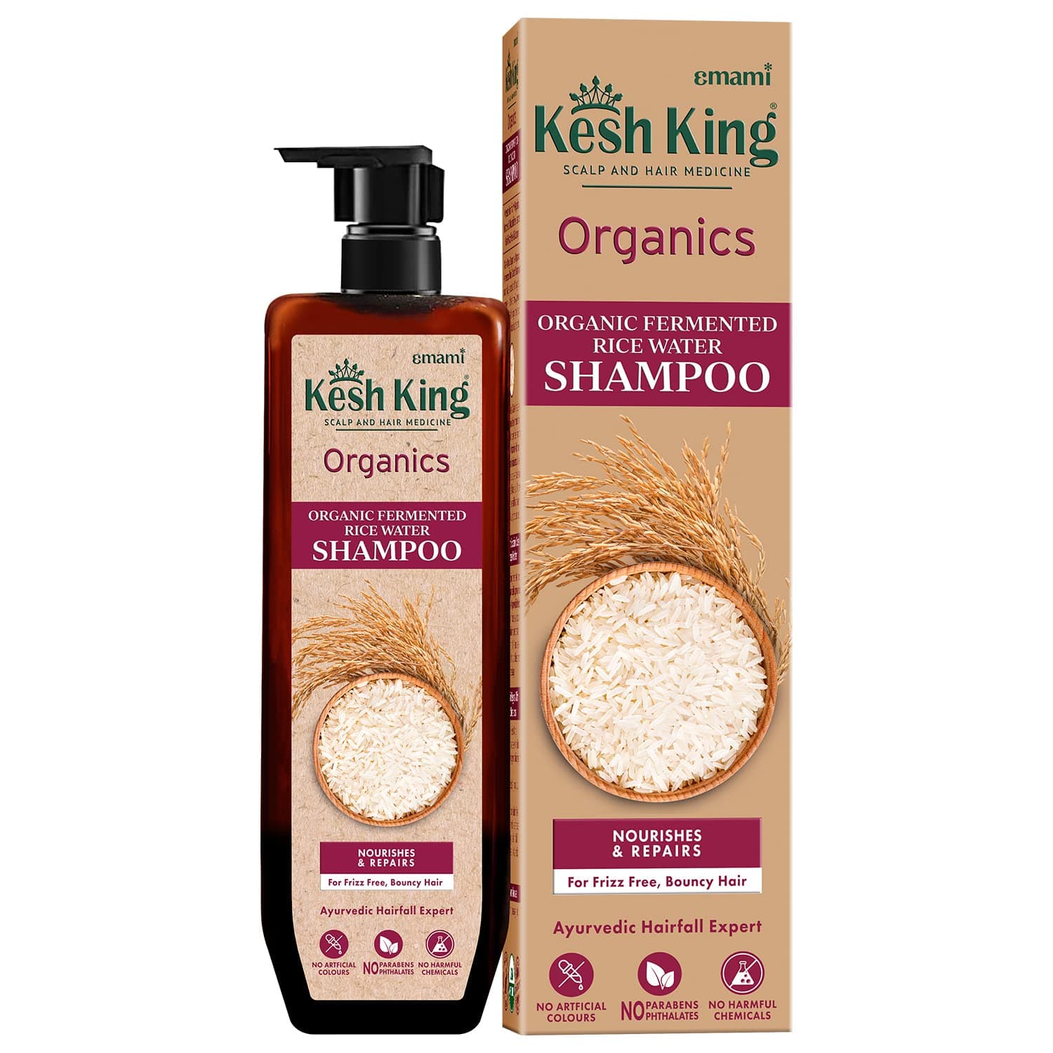Kesh King Organic Shampoo Rice Water 300ml