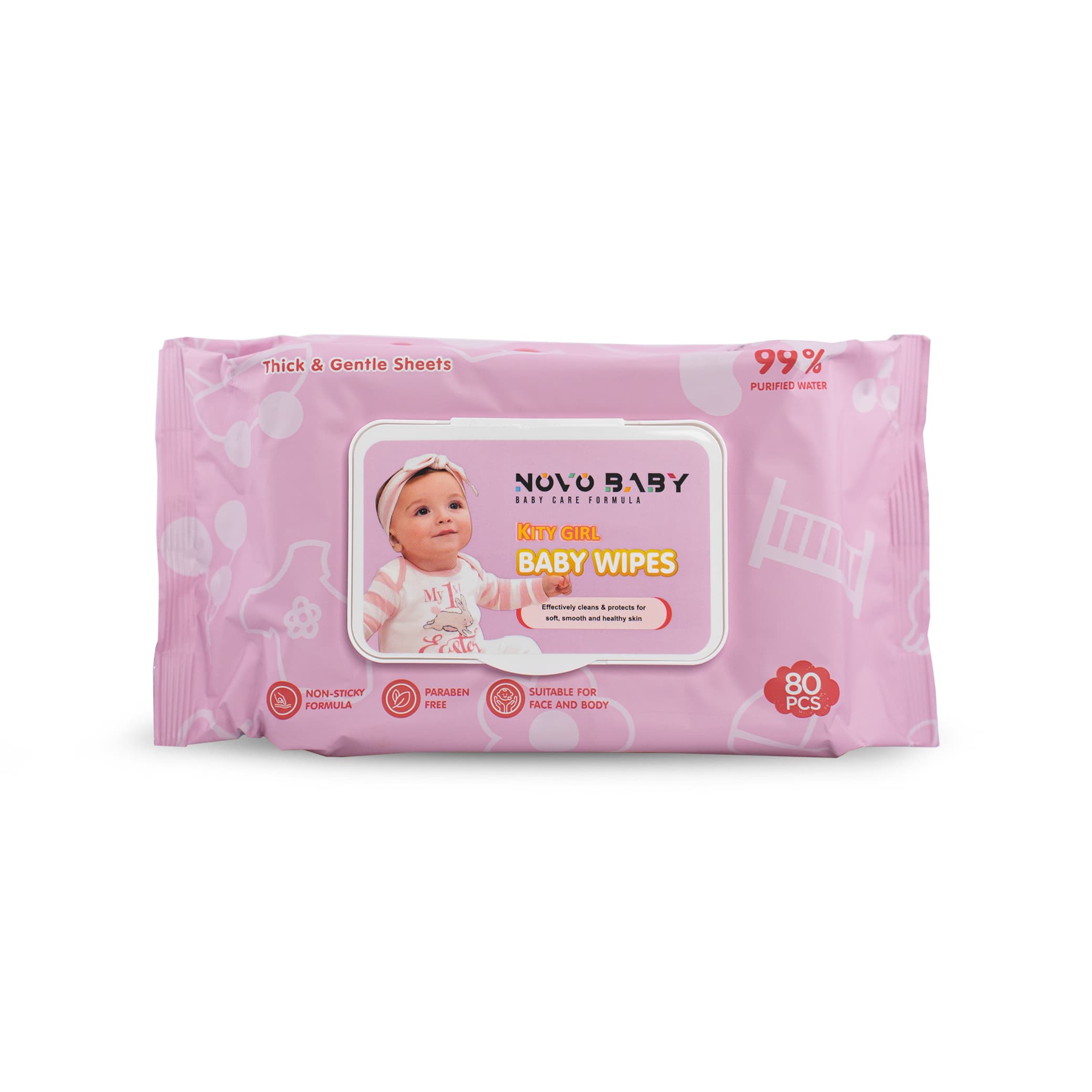 Baby wipes kity girl