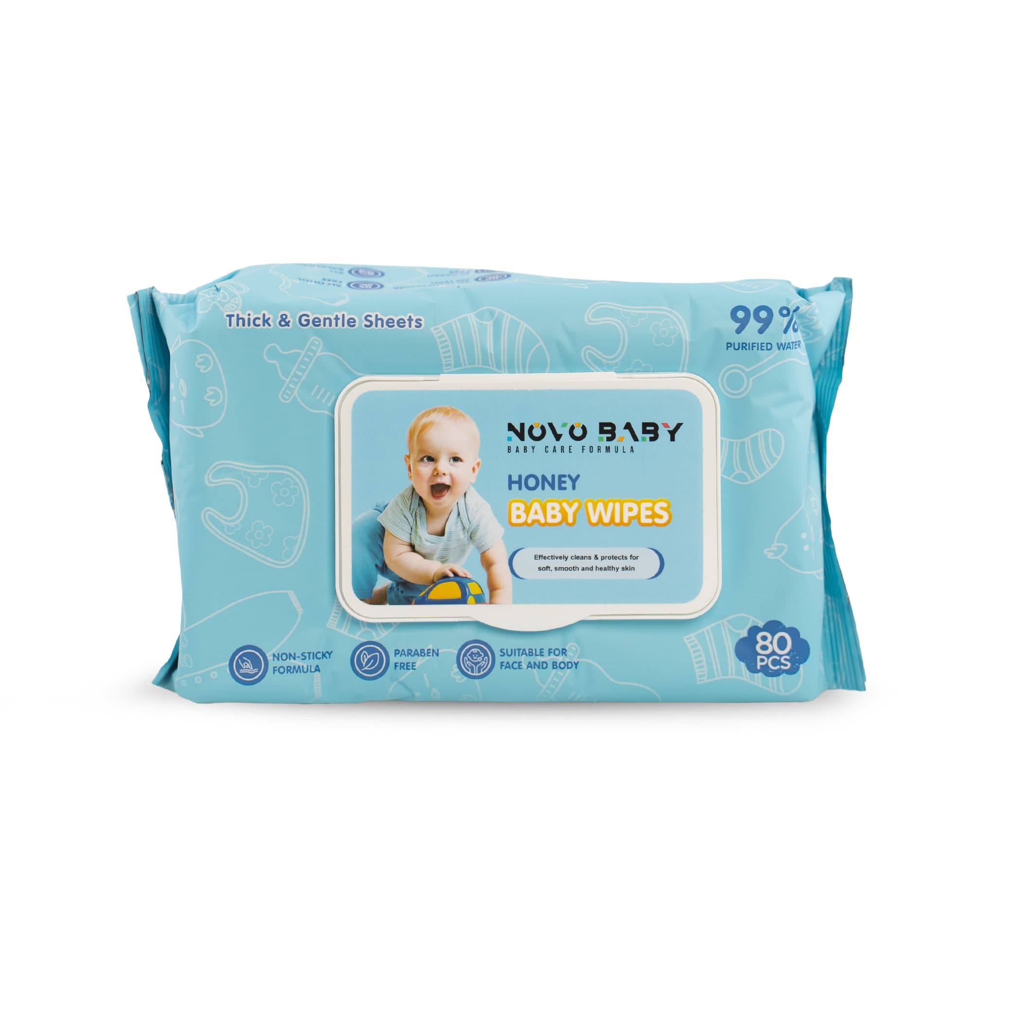 Baby wipes honey