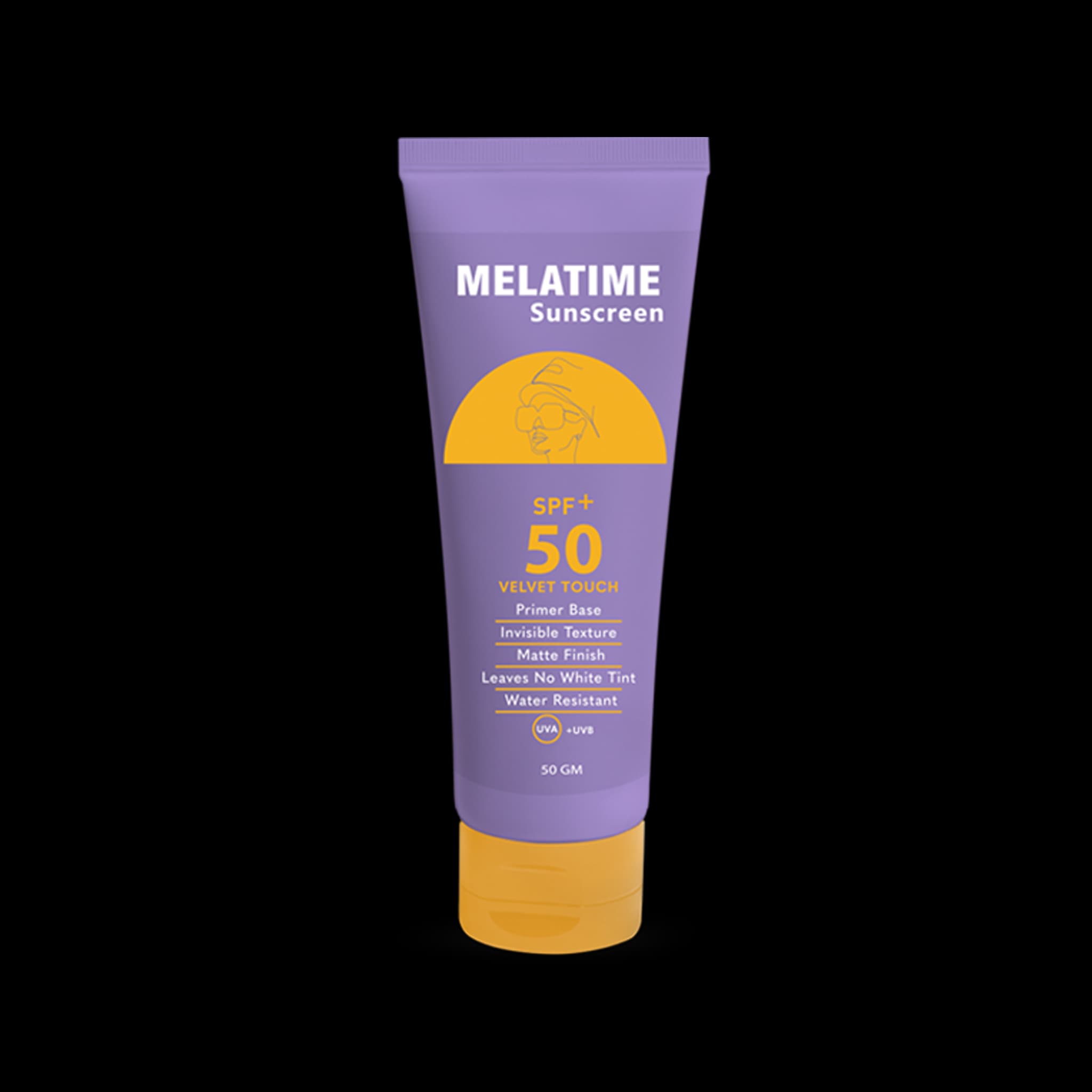 melatime sunscreen gel matte finish 50gm