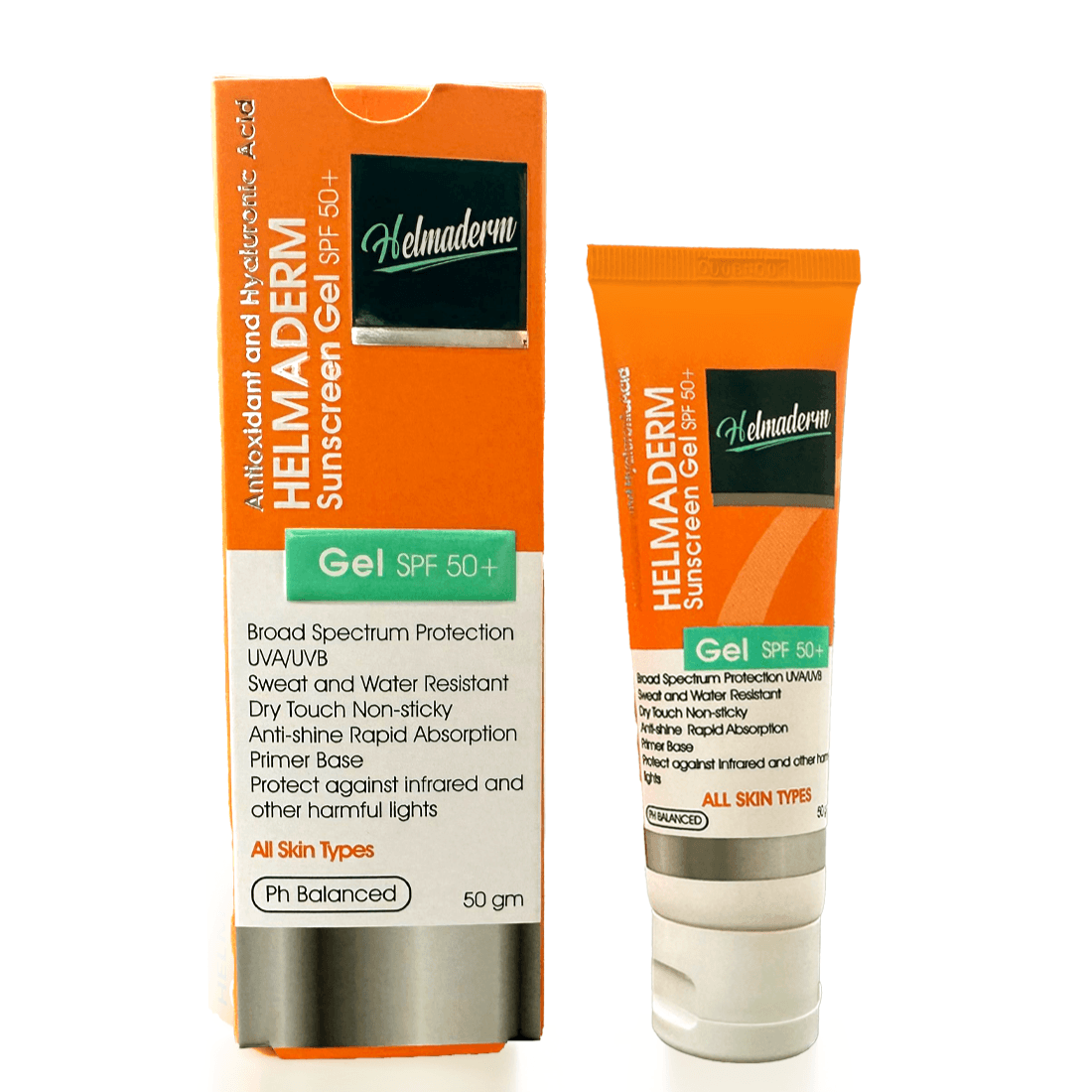 HELMADERM Sunscreen Gel SPF 50+-549 LE-50 GM-6224002539144